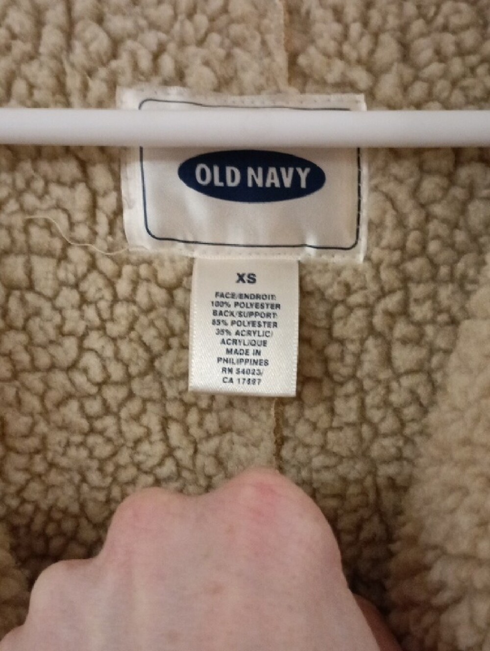 Old Navy Camel Shearling-Trim Pea Coat - Picture 2 of 5